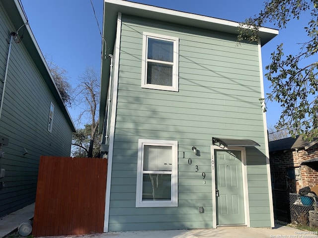 view of rear view of property