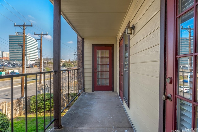 view of balcony