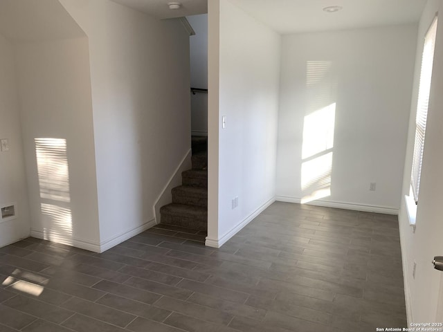 interior space featuring dark hardwood / wood-style floors