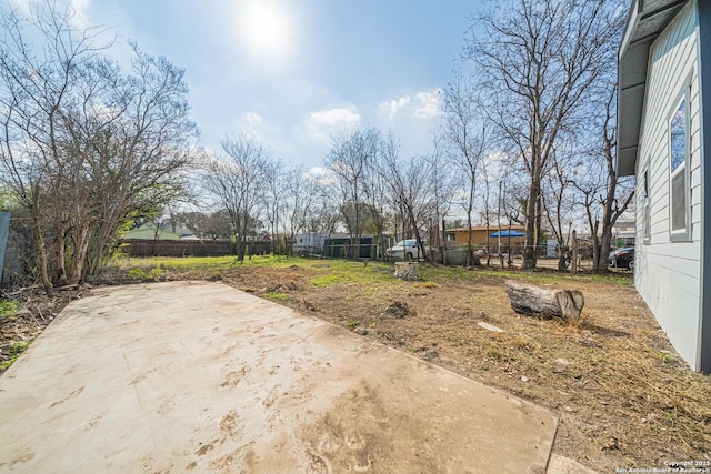 view of yard with a patio