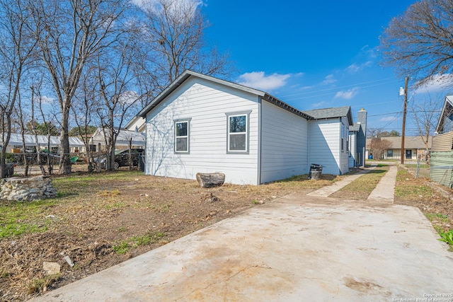 view of side of property