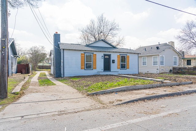 view of bungalow-style home