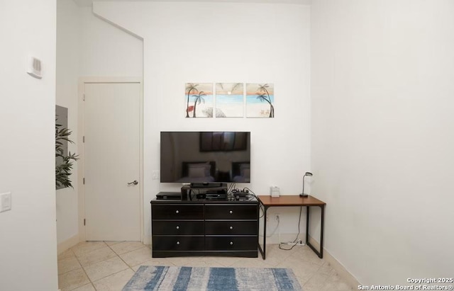 view of tiled bedroom