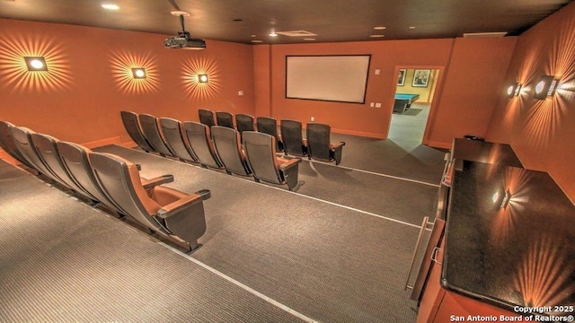 view of home theater