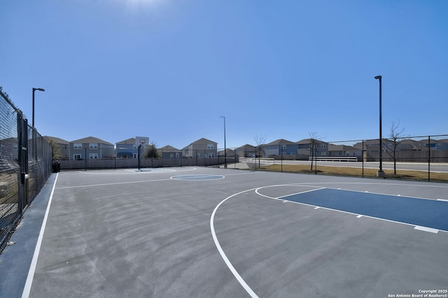 view of sport court