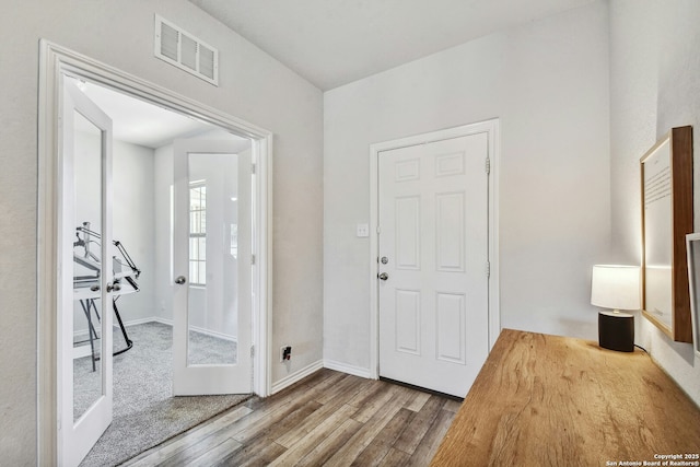 entryway featuring hardwood / wood-style floors