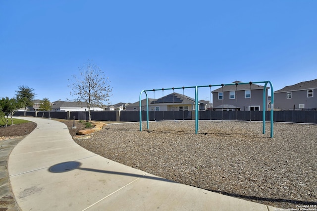 exterior space with a playground