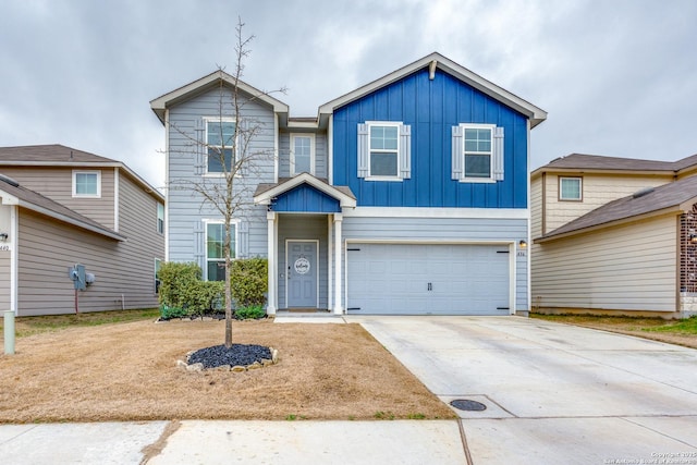 view of front of home featuring a garage