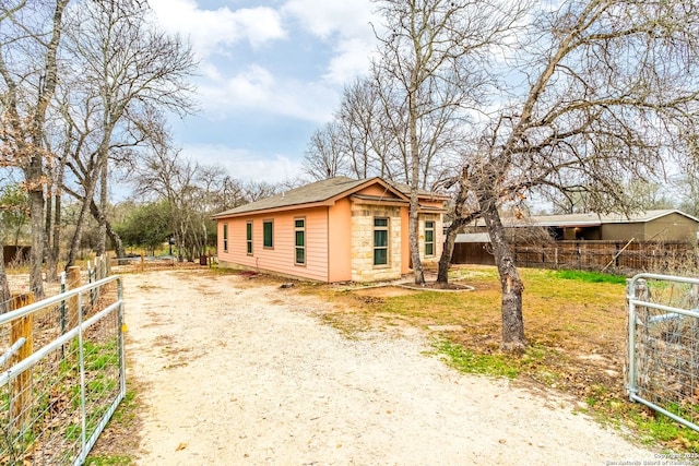 view of side of property