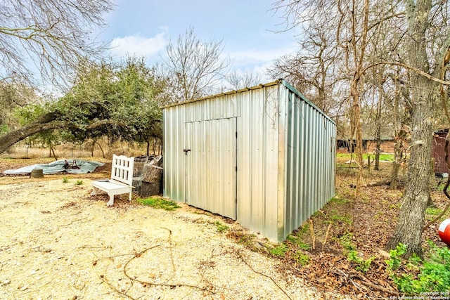 view of outbuilding