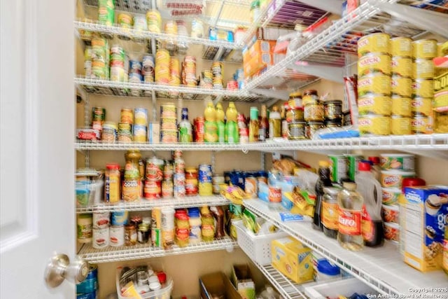 view of pantry