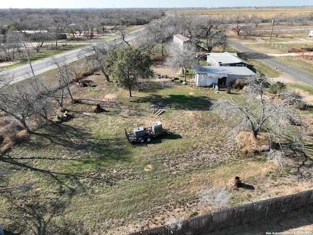 drone / aerial view featuring a rural view