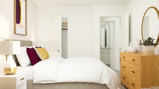 bedroom featuring a closet