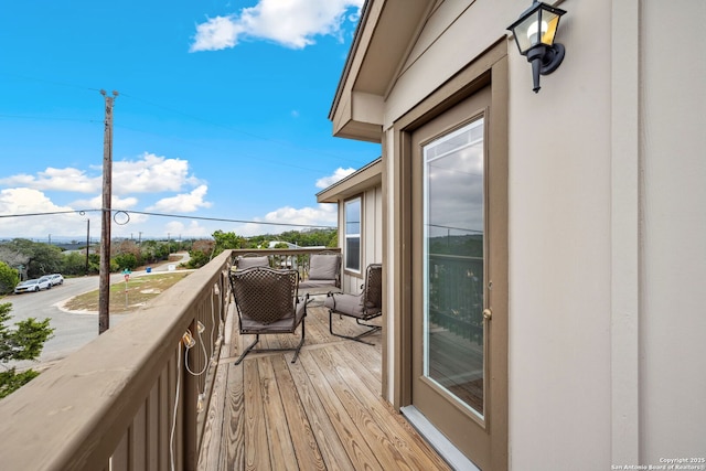 view of balcony