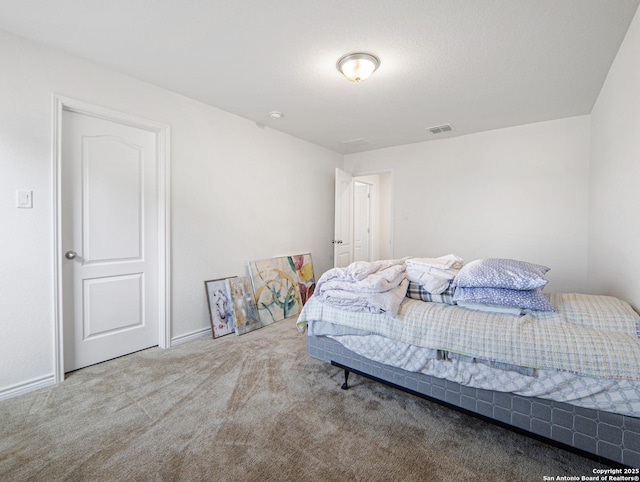 bedroom featuring carpet flooring