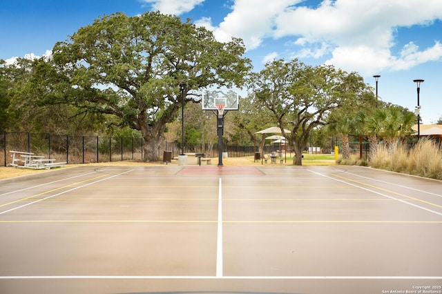 view of basketball court