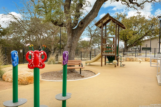 view of play area