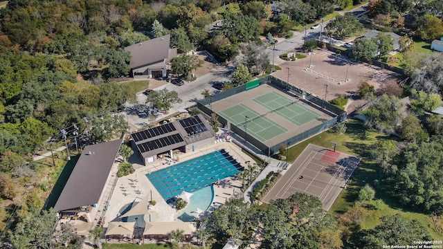 birds eye view of property