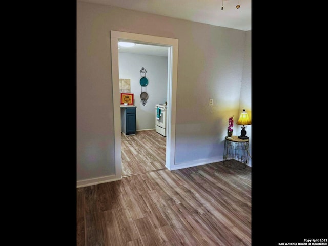 hall featuring light hardwood / wood-style floors