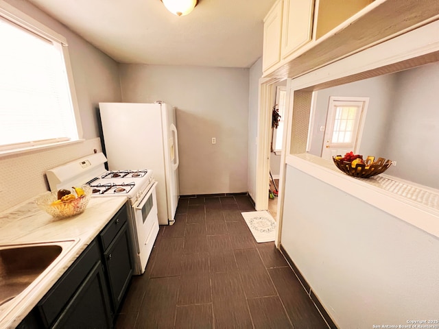 kitchen featuring sink and gas range gas stove