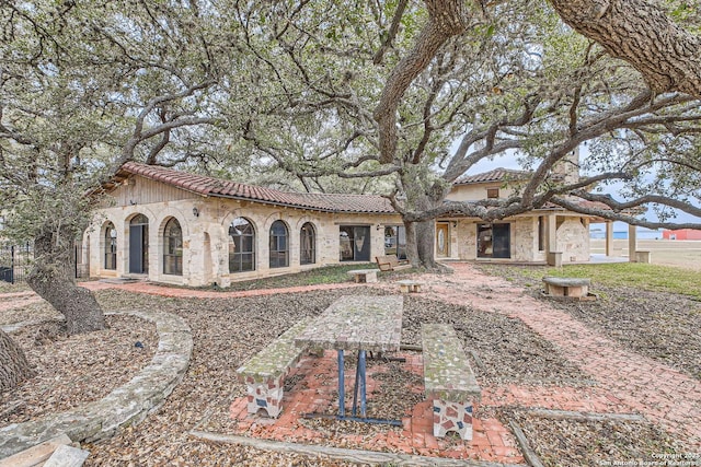 view of mediterranean / spanish house