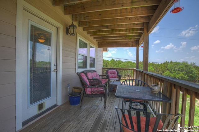 view of deck