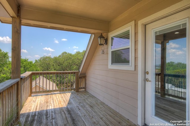 view of deck