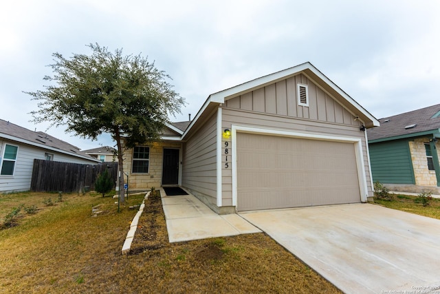 view of front of house featuring a garage