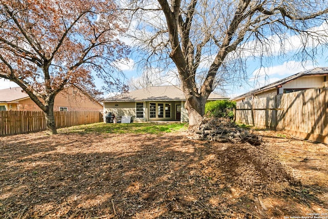 view of back of property