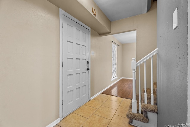 view of tiled entryway