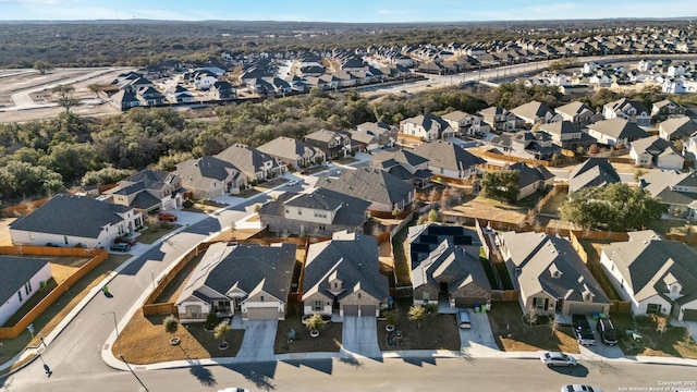 bird's eye view featuring a residential view