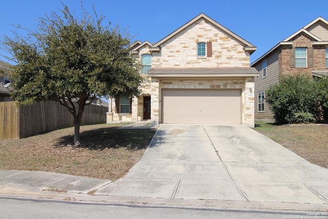 view of front of house featuring a garage