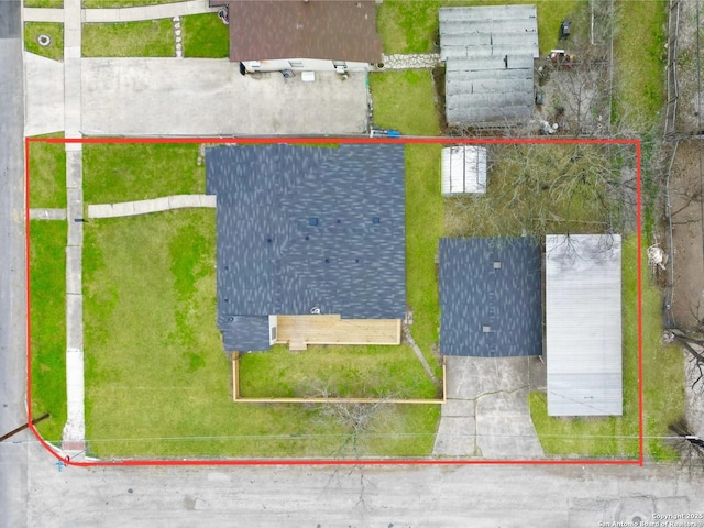 birds eye view of property