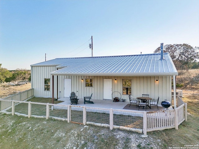 exterior space with a yard and a patio area