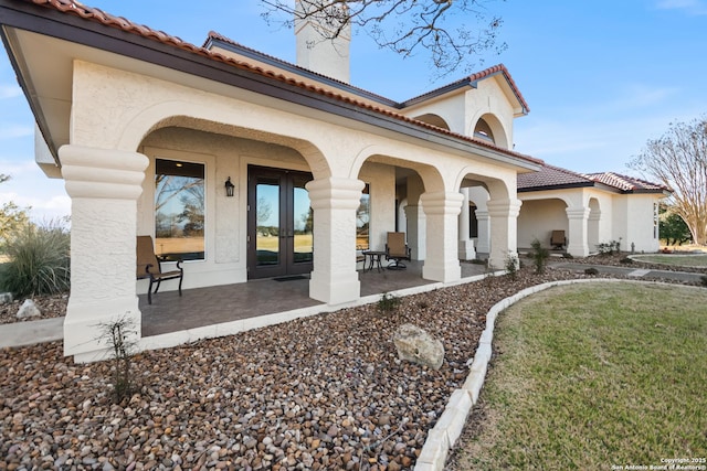 exterior space with a patio