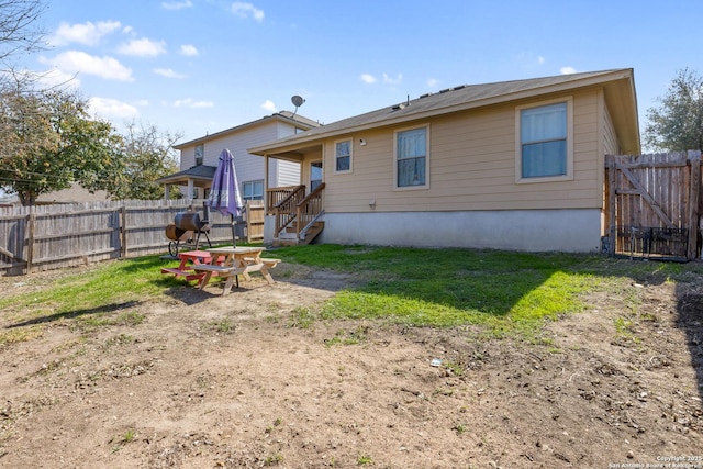 view of back of property