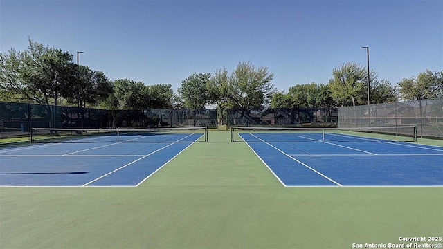 view of tennis court