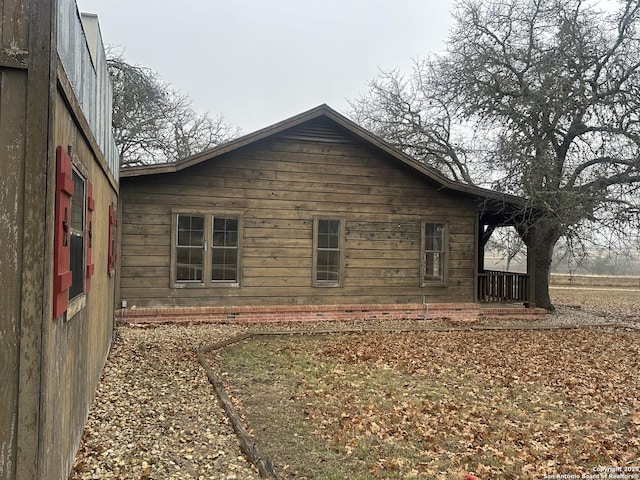 view of side of property