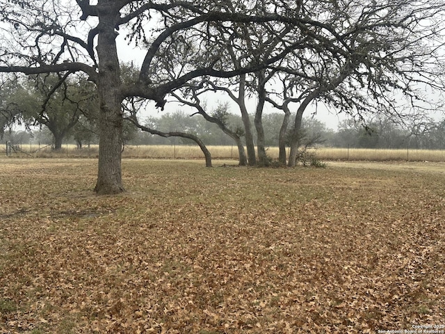 view of yard with a rural view