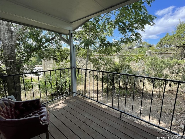 view of wooden terrace