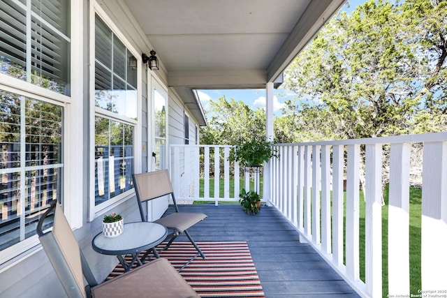 view of balcony