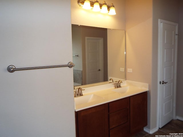 bathroom with vanity