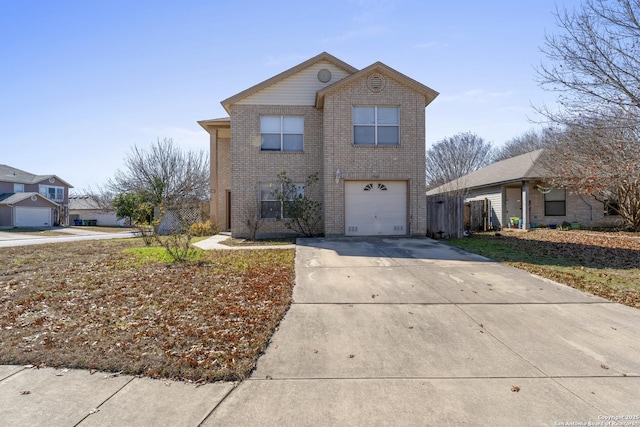 front of property featuring a garage