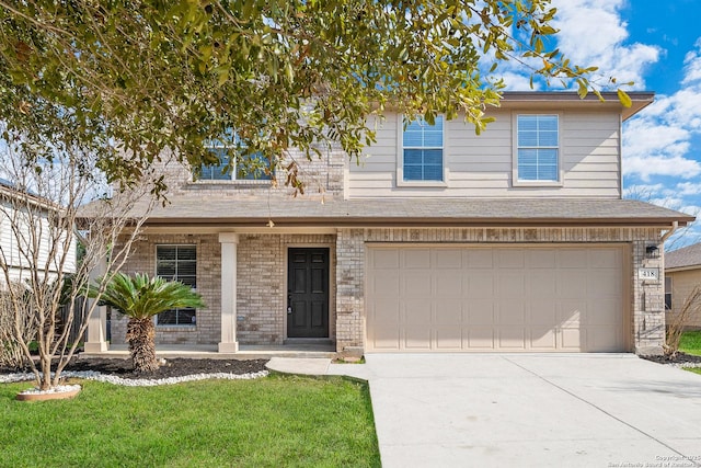 front facade featuring a garage