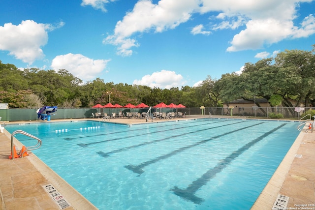 view of pool