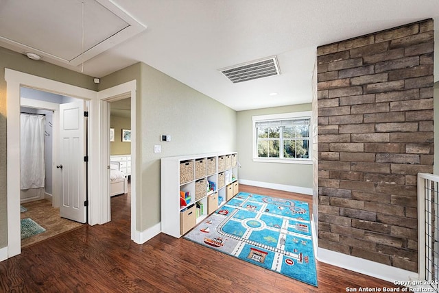 interior space featuring dark hardwood / wood-style floors