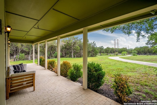 view of patio / terrace with outdoor lounge area