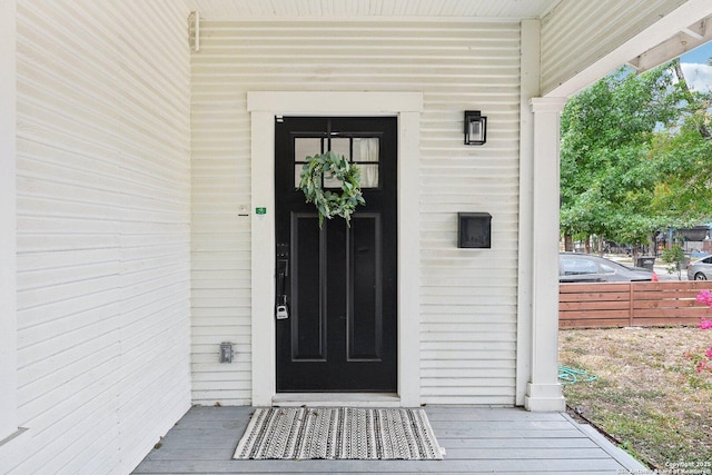 view of property entrance