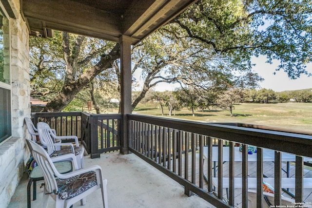 view of balcony