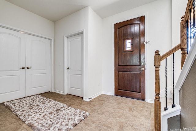 view of entrance foyer